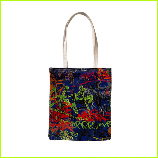 Maxi Printed Tote Bag "Bianca" con fodera interna